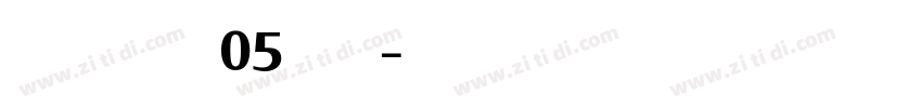 CiutadellaW05 Bold字体转换